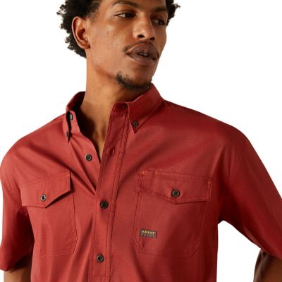 Image showing 2 th Ariat Men's VentTEK DuraStretch Rebar Made Tough Short-Sleeve Work Shirt