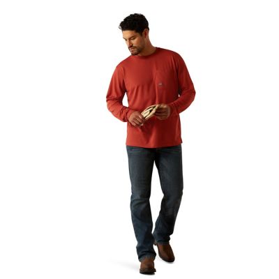 Image showing  Men's Rebar Heat Fighter Staple Long Sleeve T-Shirt