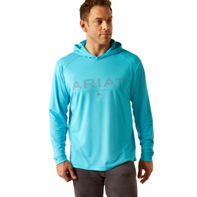 Image showing  Men's Rebar Sunblocker Craft Hooded Long-Sleeve T-Shirt