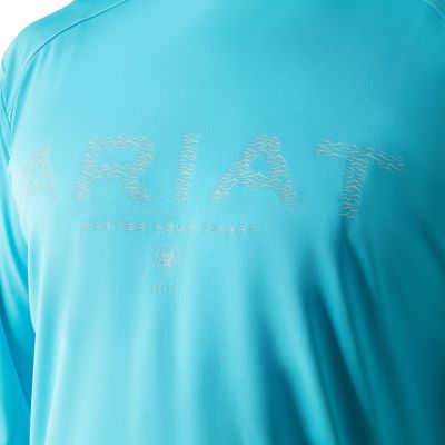 Image showing  Men's Rebar Sunblocker Craft Hooded Long-Sleeve T-Shirt