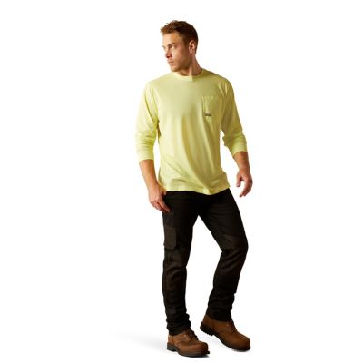 Image showing 4 th Ariat Men's Rebar Heat Fighter Staple Long Sleeve T-Shirt