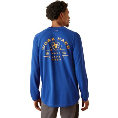 Ariat Men's Rebar Heat Fighter Work Hard Long Sleeve T-Shirt