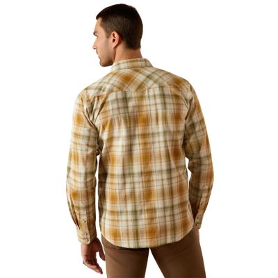 Image showing  Men's Retro Halston Western Long-Sleeve Button-Down Shirt