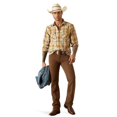Image showing  Men's Retro Halston Western Long-Sleeve Button-Down Shirt