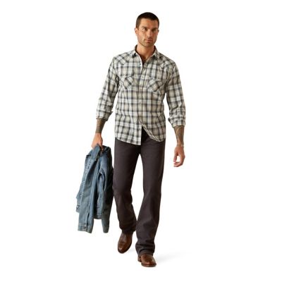 Image showing  Men's Retro Hampton Western Long-Sleeve Button-Down Shirt