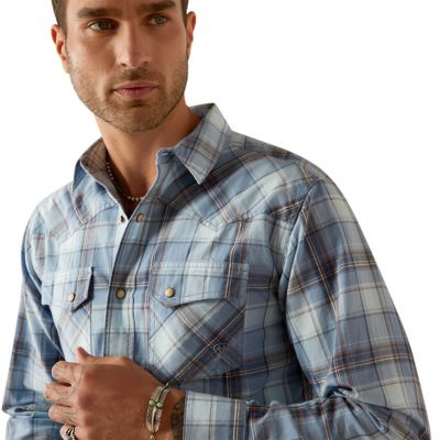 Image showing  Men's Retro Hunter Western Long-Sleeve Button-Down Shirt