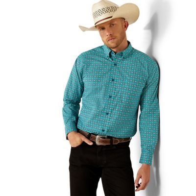 Ariat Men's Casual Series Jordy Classic Fit Western Long-Sleeve Button-Down Shirt