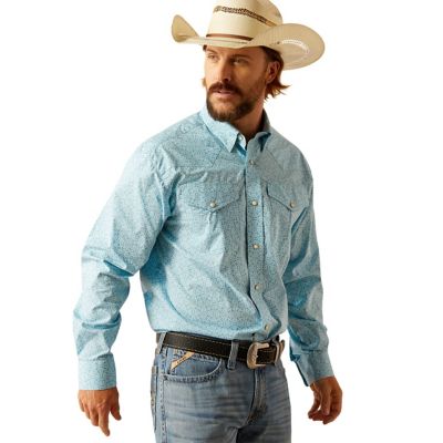 Ariat Men's Casual Series Folke Classic Fit Western Long-Sleeve Button-Down Shirt