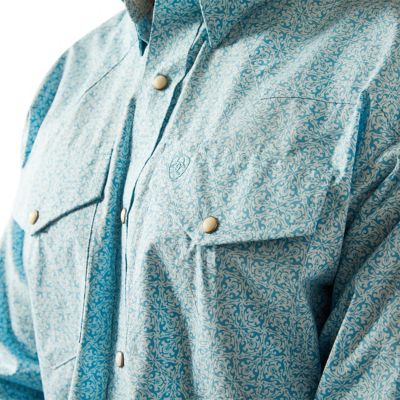 Image showing  Men's Casual Series Folke Classic Fit Western Long-Sleeve Button-Down Shirt