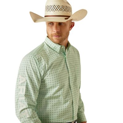 Image showing  Men's Casual Series Team Pierson Classic Fit Western Long-Sleeve Button-Down Shirt