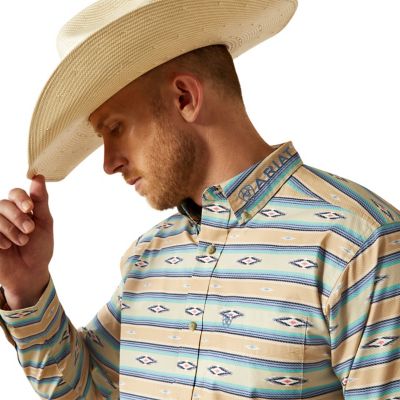 Image showing  Men's Casual Series Team Peer Classic Fit Western Long-Sleeve Button-Down Shirt