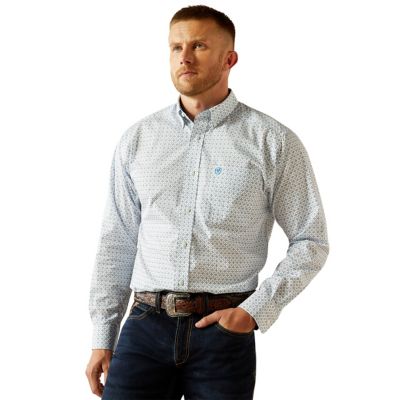 Ariat Men's Casual Series Wrinkle-Free Baker Classic Fit Western Long-Sleeve Button-Down Shirt