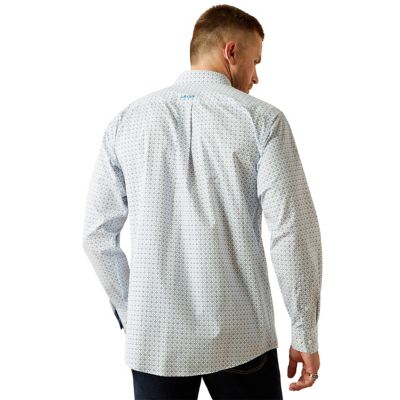 Image showing  Men's Casual Series Wrinkle-Free Baker Classic Fit Western Long-Sleeve Button-Down Shirt