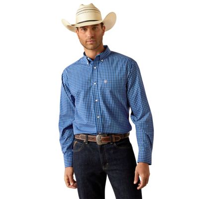 Ariat Men's Casual Series Wrinkle-Free Blair Classic Fit Western Long-Sleeve Button-Down Shirt