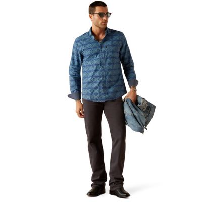 Image showing  Men's McKay Modern Fit Western Long-Sleeve Button-Down Shirt