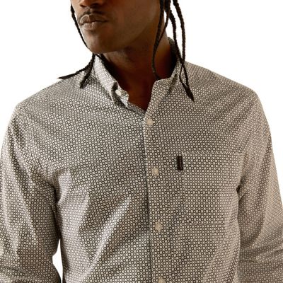 Image showing  Men's Meyer Modern Fit Western Long-Sleeve Button-Down Shirt
