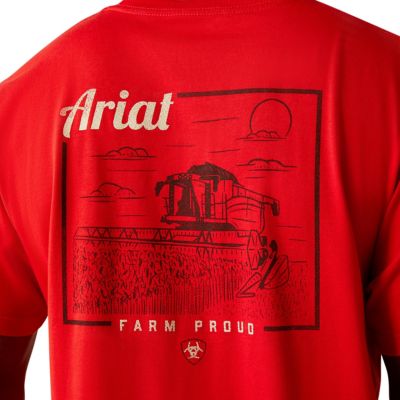 Image showing  Men's Proud Farmer Graphic Crew Neck Short-Sleeve T-Shirt