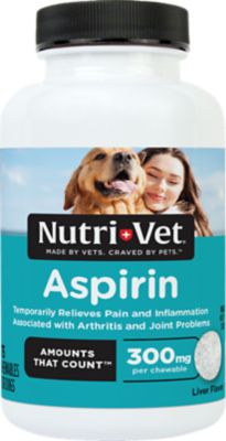 Nutri-Vet Aspirin Pain Reliever Chewables for Medium and Large Dogs, 0.25 lb., 75 ct.