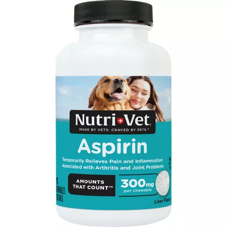 Nutri-Vet Aspirin Pain Relief Chewable Supplements for Medium and Large Dogs 0.25 lb 75 ct Dog Hip & Joint Care