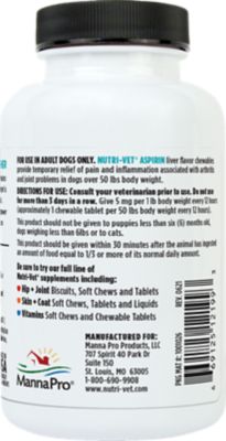 Image showing  Aspirin Pain Reliever Chewable Supplements for Medium and Large Dogs, 0.25 lb., 75 ct.