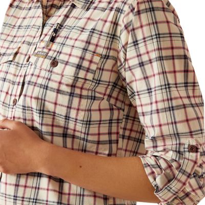 Image showing  Women's Rebar Made Tough DuraStretch Long-Sleeve Work Shirt