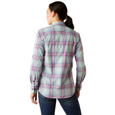 Image showing 1 th Ariat Women's Rebar Made Tough DuraStretch Long-Sleeve Work Shirt