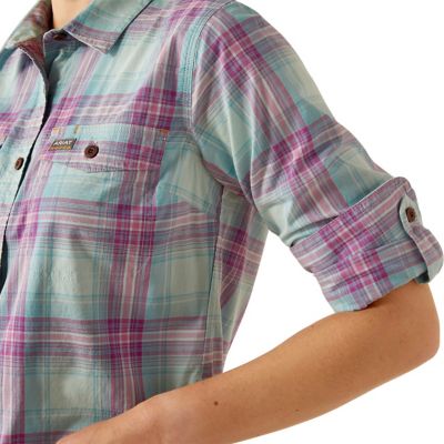 Image showing 2 th Ariat Women's Rebar Made Tough DuraStretch Long-Sleeve Work Shirt