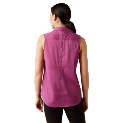 Image showing  Women's Rebar Made Tough VentTEK Durastretch Sleeveless Button-Down Tank