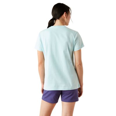 Image showing  Women's Rebar Cotton Strong Worldwide Graphic Crew Neck Short-Sleeve T-Shirt