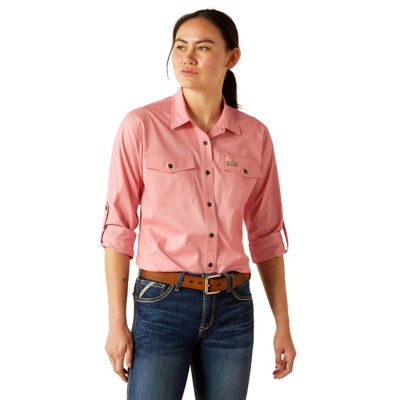 Image showing  Women's Made Tough VentTEK Durastretch Collared Long-Sleeve Work Shirt