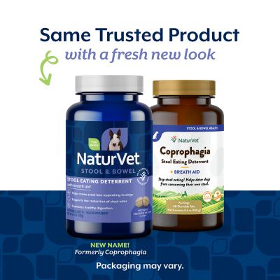 Image showing  Coprophagia Stool Eating Deterrent Plus Breath Aid Time-Release Tablets for Dogs, 60 ct.