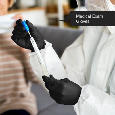 Image showing  Nitrile Exam Latex Free & Powder Free Gloves - Box of 100 Gloves