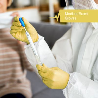 Image showing  Nitrile Exam Latex Free & Powder Free Gloves - Box of 50 Gloves