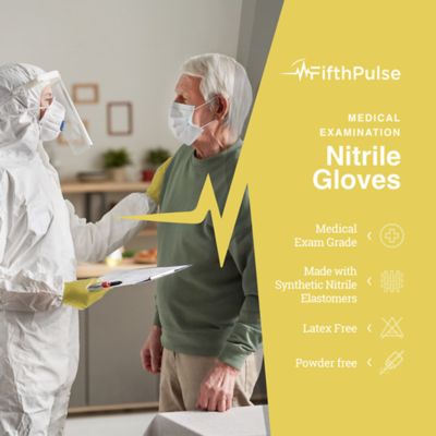 Image showing  Nitrile Exam Latex Free & Powder Free Gloves - Box of 50 Gloves