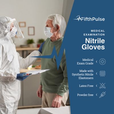 Image showing  Nitrile Exam Latex Free & Powder Free Gloves - Box of 50 Gloves