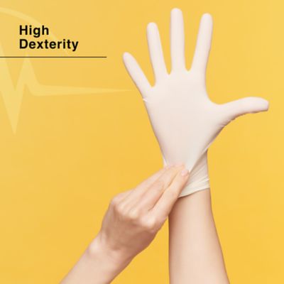 Image showing 6 th FifthPulse Medical Examination Latex Gloves - Powder Free Disposable Gloves - 100 Count