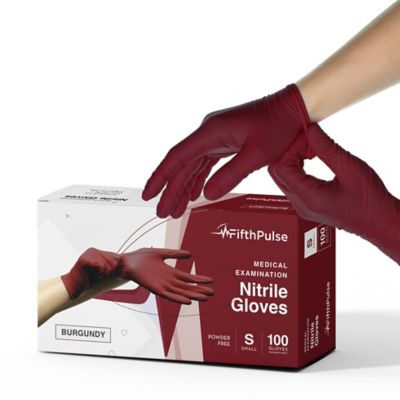 FifthPulse Nitrile Exam Latex Free & Powder Free Gloves - Box of 100 Gloves