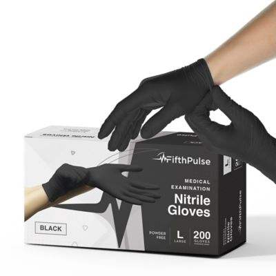 FifthPulse Nitrile Exam Latex Free & Powder Free Gloves - Box of 200 Gloves