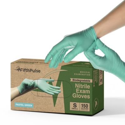 FifthPulse Disposable Nitrile Gloves, 3 Mil Medical Exam Gloves - 150 Count