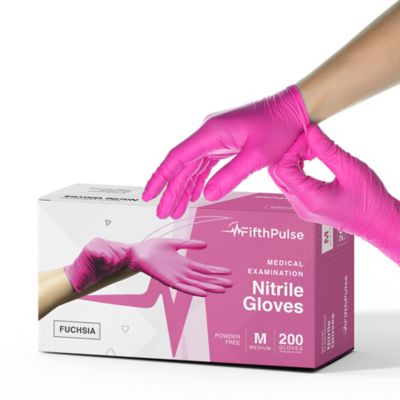 FifthPulse Nitrile Exam Latex Free & Powder Free Gloves - Box of 200 Gloves