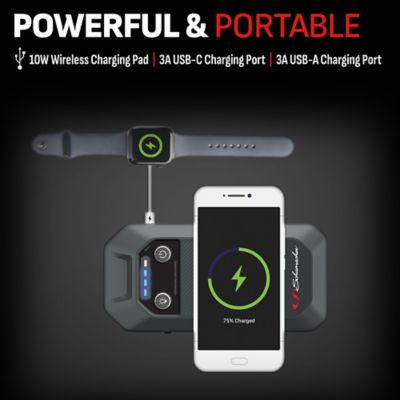 Image showing  Electric SL1672 1000 Amps 12 V Jump Starter and Portable Power Pack with Wireless Charging Pad