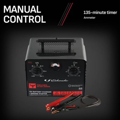 Image showing  Electric Farm and Ranch 250 Amp 6 Volt and 12 Volt Manual Timer-Controlled Battery Charger and Jump Starter