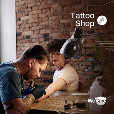 Image showing  Nitrile Gloves 8 Mil - Heavy Duty Gloves with Diamond Texture Grip - Powder and Latex Free Disposable Gloves - 100 Count