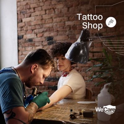 Image showing  Nitrile Gloves 8 Mil - Heavy Duty Gloves with Diamond Texture Grip - Powder and Latex Free Disposable Gloves - 100 Count