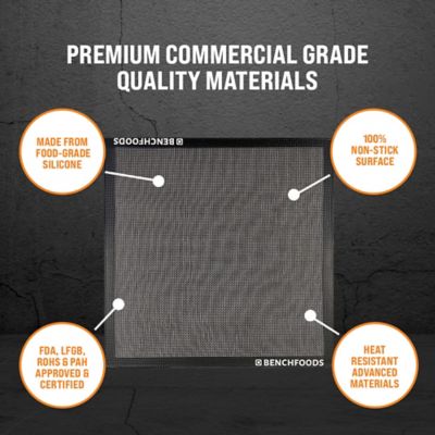 Image showing  16 in. x 16 in. Premium Non Stick Silicone Mesh Dehydrator Mats, 10 Bundle Pack