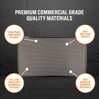 Image showing  20 in. x 33.5 in. Premium Non Stick Silicone Mesh Dehydrator Mats, 28 Bundle Pack