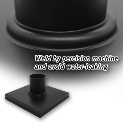 Image showing  6 in. x 6 in. Stainless Steel Square Shower Drain with Square Pattern Surface, ZS3-6-S04-MB