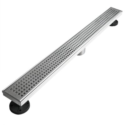 Neodrain 28 in. Stainless Steel Linear Shower Drain with Square Pattern Surface