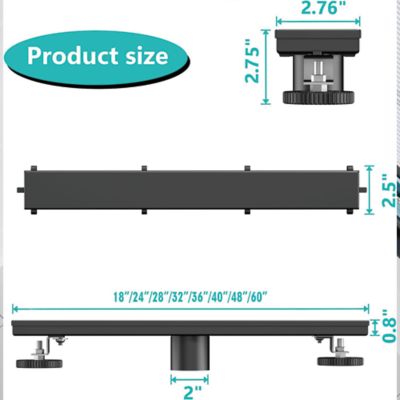 Image showing  28 in. Stainless Steel Linear Shower Drain with Tile In Pattern Surface, ZA3-28-T02-MB