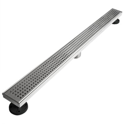 Neodrain 32 in. Stainless Steel Linear Shower Drain with Square Pattern Surface